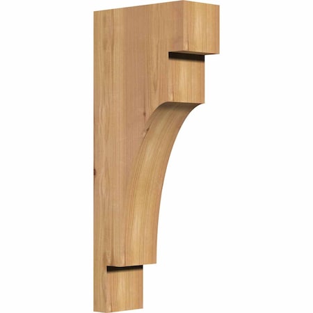 Ekena Millwork Mediterranean Smooth Corbel, Western Red Cedar, 3 1/2"W x 8"D x 20"H COR04X08X20MED00SWR
